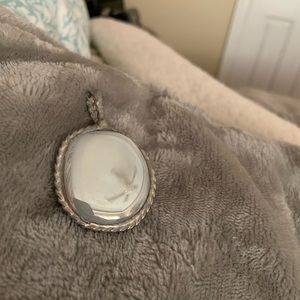 Opaque with pearl accents on handmade broche